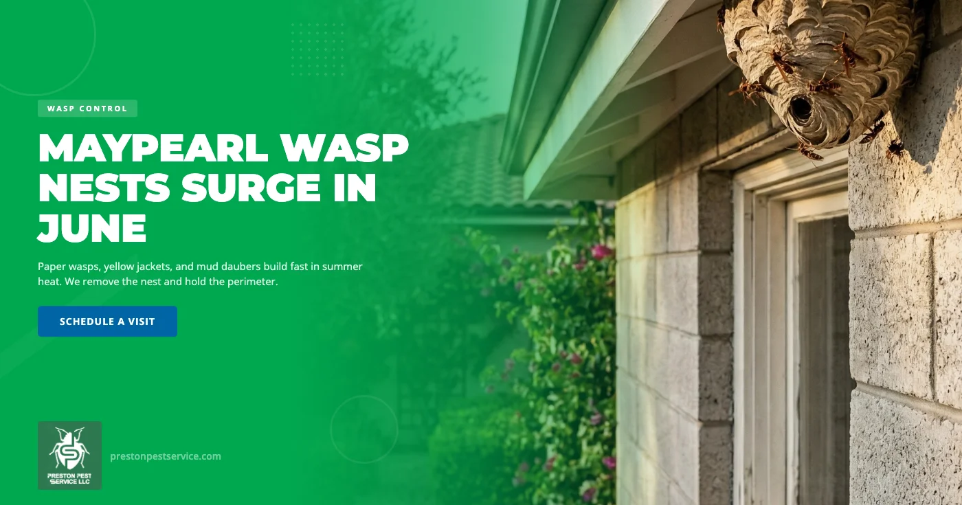 June Wasp Nest Surge in Maypearl, TX: Protecting Your Yard This Summer
